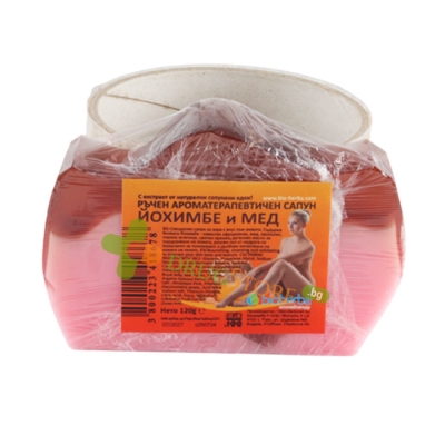 РЪЧЕН САПУН С ЙОХИМБЕ И МЕД БИОХЕРБА 120 г / BIOHERBA SOAP WITH YOHIMBE AND HONEY