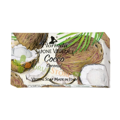 РАСТИТЕЛЕН САПУН ФЛОРИНДА КОКОС 100 г / FLORINDA VEGETAL SOAP FLORINDA COCONUT