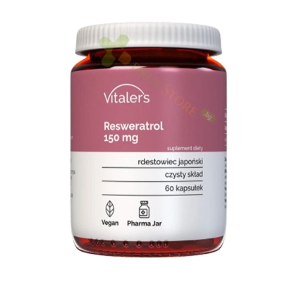 РЕСВЕРАТРОЛ капсули 150 мг 60 броя / VITALER'S REVERATROL