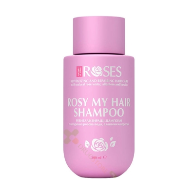 РЕВИТАЛИЗИРАЩ И ВЪЗСТАНОВЯВАЩ ШАМПОАН ROSES MIRACLE ROSY MY HAIR 300 мл / NATURE OF AGIVA ROSES MIRACLE ROSY MY HAIR REVITALIZING AND REPAIRING SHAMPOO 