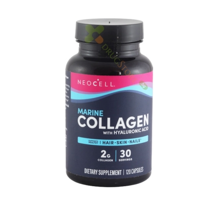 РИБЕН КОЛАГЕН + ХИАЛУРОНОВА КИСЕЛИНА капсули 120 броя / NEOCELL MARINE COLLAGEN WITH HYALURONIC ACID