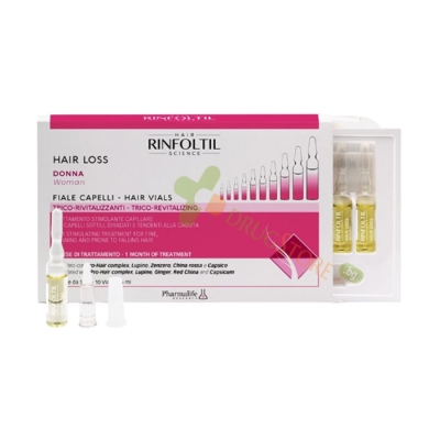 РИНФОЛТИЛ АМПУЛИ ПРОТИВ КОСОПАД ЗА ЖЕНИ 5 мл 10 броя / PHARMALIFE RINFOLTIL HAIR LOSS ampoules 