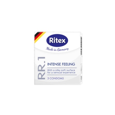 РИТЕКС RITEX RR.1 INTENSE FEELING ПРЕЗЕРВАТИВИ 3 броя / RITEX RR.1 INTENSE FEELING 3 condoms