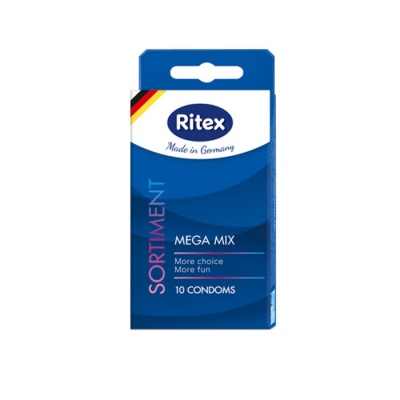 РИТЕКС SORTIMENT МЕГА МИКС ПРЕЗЕРВАТИВИ 10 броя / RITEX SORTIMENT MEGA MIX 10 condoms