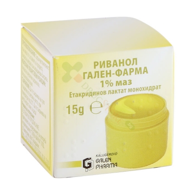 РИВАНОЛ маз 1 % 15 г / GALEN PHARMA RIVANOL ungvent