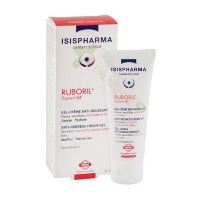 РУБОРИЛ EXPERT M ГЕЛ - КРЕМ ПРОТИВ ЗАЧЕРВЯВАНИЯ 40 мл ISISPHARMA / ISISPHARMA RUBORIL RUBORIL EXPERT M ANTI-REDNESS CREAM - GEL FOR NORMAL SKIN