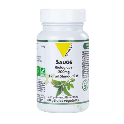 САЛВИЯ (ГРАДИНСКИ ЧАЙ) капсули 200 мг 60 броя / VIT`ALL+ SAGE 