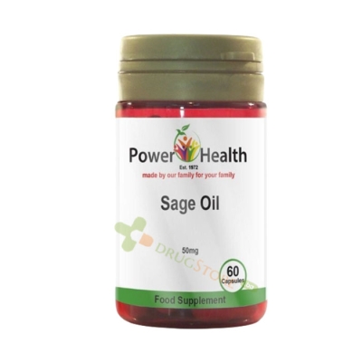САЛВИЯ капсули 50 мг 60 броя / POWER HEALTH SAGE OIL