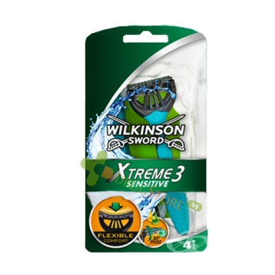 САМОБРЪСНАЧКА ЗА ЕДНОКРАТНА УПОТРЕБА 4 броя / WILKINSON SWORD WS MEN XTREME SENSITIVE SHAVER