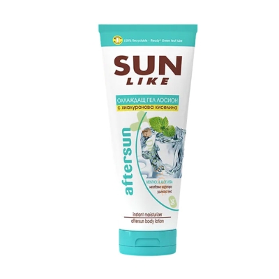 СЪН ЛАЙК ОХЛАЖДАЩ ГЕЛ ЛОСИОН С ХИАЛУРОНОВА КИСЕЛИНА 200 мл / AGIVA SUN LIKE AFTERSUN COOLING GEL BODY LOTION