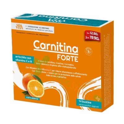 САНАВИТА КАРНИТИНА ФОРТЕ саше 14 броя / PALADIN PHARMA SANAVITA CARNITINA FORTE sachets 