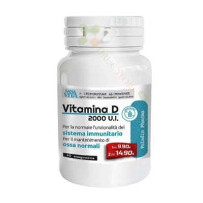 САНАВИТА ВИТАМИН D3 таблетки 2000 IU 60 броя / PALADIN PHARMA SANAVITA VITAMIN D3 