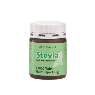 СТЕВИЯ таблетки 1000 броя / SANCT BERNHARD STEVIA
