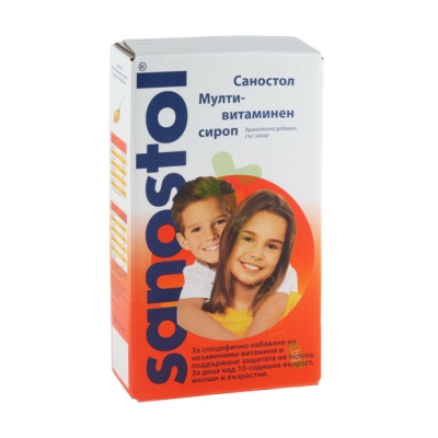 САНОСТОЛ МУЛТИВИТАМИНЕН СИРОП 230 мл / TAKEDA SANOSTOL syrup vitamin syrup 