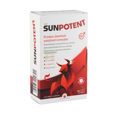 СЪНПОТЕНТ капсули 30 броя / SUN WAVE PHARMA SUNPOTENT 