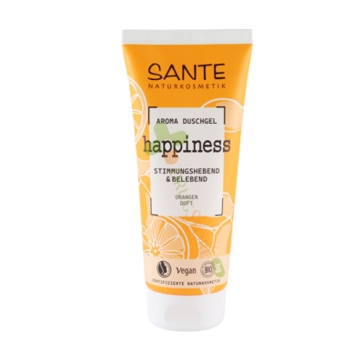 ДУШ ГЕЛ С ПОРТОКАЛ 200 мл / SANTE HAPPINESS SHOWER GEL BIO ORANGE