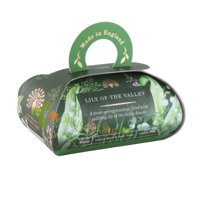 САПУН ИНГЛИШ СОУП КАМПЪНИ МОМИНА СЪЛЗА 260 г / ENGLISH SOAP COMPANY LILY OF THE VALLEY SOAP 