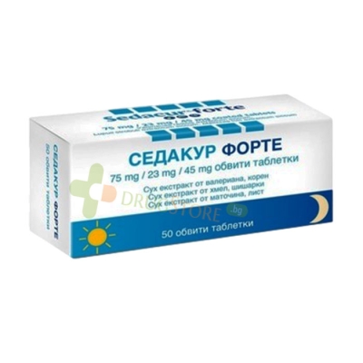 СЕДАКУР ФОРТЕ таблетки 50 броя / SCHAPER BRUMER SEDACUR FORTE tablets 