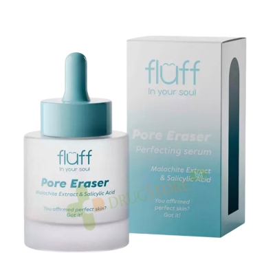 СЕРУМ ЗА ИЗГЛАЖДАНЕ НА ПОРИТЕ СЪС САЛИЦИЛОВА КИСЕЛИНА И ЕКСТРАКТ ОТ МАЛАХИТ 30 мл / FLUFF PORE ERASER WITH MALACHITE EXTRACT AND SALICYLIC ACID 