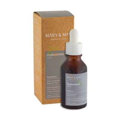 СЕРУМ ЗА ЛИЦЕ С ХИАЛУРОНОВА КИСЕЛИНА 30 мл / MARY & MAY HYALURONIC SERUM 