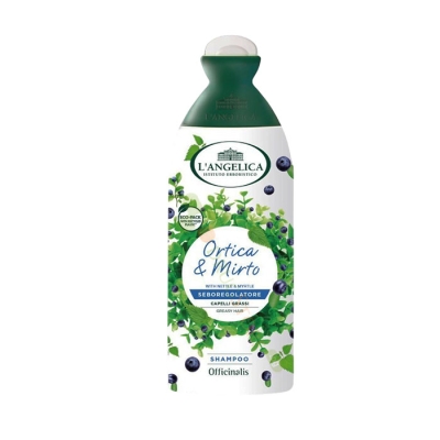 ШАМПОАН ЗА МАЗНА КОСА С ЕКСТРАКТ ОТ КОПРИВА И МИРТА 250 мл / L'ANGELICA OFFICINALIS SHAMPOO FOR OILY HAIR ORTICA E MIRTO