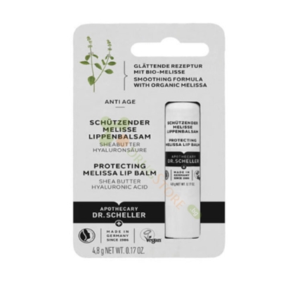 ШЕЛЕР БАЛСАМ ЗА УСТНИ С МАТОЧИНА 4.8 г / APOTHECARY DR. SCHELLER PROTECTING MELISSA LIP BALM 