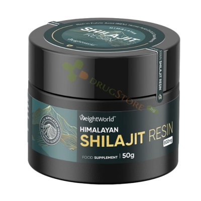 ШИЛАЖИТ + АШВАГАНДА, КУРКУМА И ЧЕРНО МЮСЛИ прах 50 г / WEIGHT WORLD HIMALAYN SHILAJIT RESIN powder 