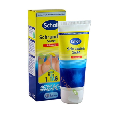 ШОЛ КРЕМ ЗА НАПУКАНИ ПЕТИ К+ 60 мл / SCHOLL HEEL REPAIR BALM