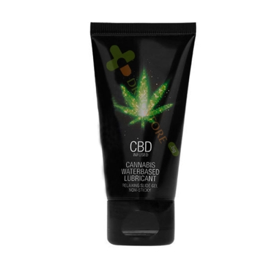 СИ БИ ДИ ЛУБРИКАНТ НА ВОДНА ОСНОВА 50 мл / EROTIC BOUTIQUE CBD CANNABIS WATERBASED LUBRICANT