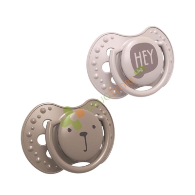 СИЛИКОНОВА ЗАЛЪГАЛКА HEY МОМИЧЕ 0 - 3 месеца 2 броя / LOVI SILICONE PACIFIER HEY GIRL 0 - 3 months