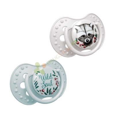 СИЛИКОНОВА ЗАЛЪГАЛКА WILD SOUL МОМЧЕ 0 - 3 месеца 2 броя / LOVI SILICONE PACIFIER WILD SOUL BOY 0 - 3 months