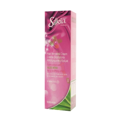 СИЛКИА ДЕПИЛИРАЩ КРЕМ С АЛОЕ ВЕРА 100 мл / LINCO CARE SILKIA HAIR REMOVAL CREAM ALOE VERA 