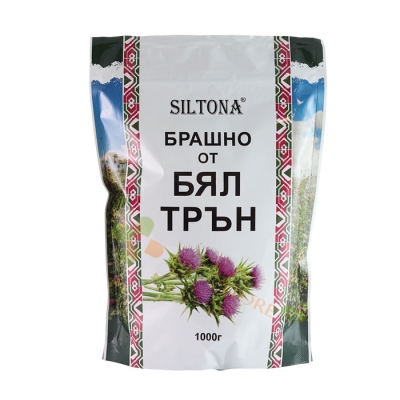 СИЛТОНА БРАШНО ОТ БЯЛ ТРЪН/КЮСПЕ 1 кг / SILTONA WHITE THISTLE FLOUR/CUSP