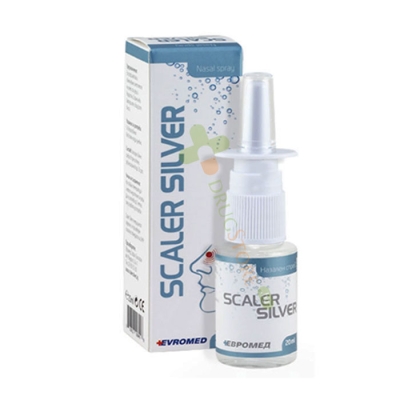 СКАЛЕР СРЕБЪРНА ВОДА НАЗАЛЕН СПРЕЙ 20 мл / SCALER SILVER WATER NASAL SPRAY