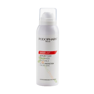 СКИНФЛЕКС СЕРУМ - ПЯНА ЗА РЪЦЕ И НОКТИ 125 мл / PODOPHARM MED SKINFLEX FOAMY SERUM FOR HAND AND NAILS 