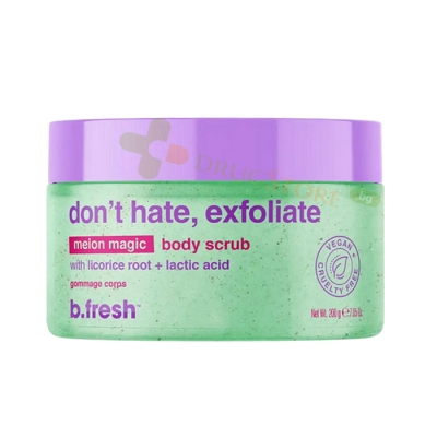 СКРАБ ЗА ТЯЛО DON’T HATE, EXFOLIATE 200 г / B.FRESH DON'T HATE, EXFOLIATE BODY SCRUB