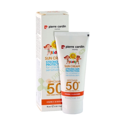 СЛЪНЦЕЗАЩИТЕН КРЕМ ЗА ЧУВСТВИТЕЛНА ДЕТСКА КОЖА SPF50+ 75 мл / PIERRE CARDIN KIDS SUN CREAM SPF50+ VERY HIGH PROTECTION 75 ml