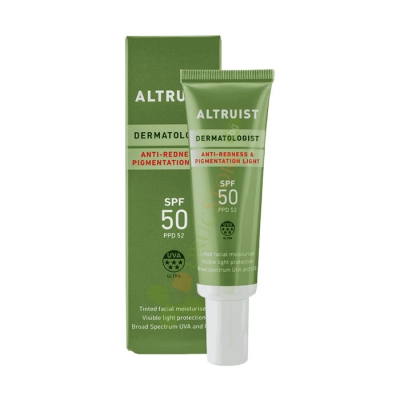 СЛЪНЦЕЗАЩИТЕН КРЕМ ЗА ЛИЦЕ ПРИ ПИГМЕНТАЦИЯ И ЗАЧЕРВЯВАНЕ SPF50 30 мл / ALTRUIST ANTI-REDNESS & PIGMENTATION LIGHT CREAM SPF50 