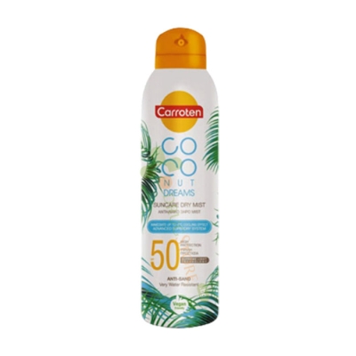 СЛЪНЦЕЗАЩИТЕН СПРЕЙ МИСТ КОКОС SPF 50 200 мл / CARROTEN COCONUT DREAMS SUNCARE DRY MIST SPF50 