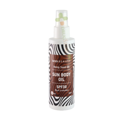 СЛЪНЦЕЗАЩИТНО ОЛИО ЗА ТЯЛО С КОНОПЕНО МАСЛО SPF30 150 мл / BILLE BODY BEAUTY SUN BODY OIL WITH HEMP SEED OIL SPF 30