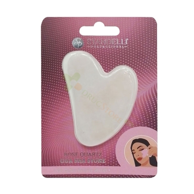 СТАНДЕЛИ КАМЪК ГУА ША ОТ РОЗОВ КВАРЦ / STANDELLI ROSE QUARTZ GUA SHA STONE