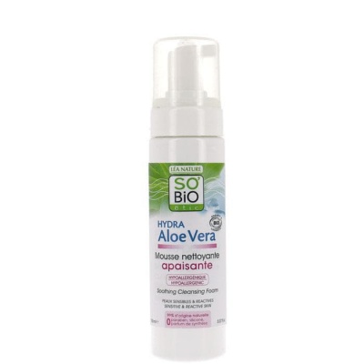 ПОЧИСТВАЩА ПЯНА ЗА ЧУВСТВИТЕЛНА КОЖА ХИДРА С АЛОЕ ВЕРА 150 мл. / SO BIO ETIC HYDRA ALOE VERA CLEANSING FOAM