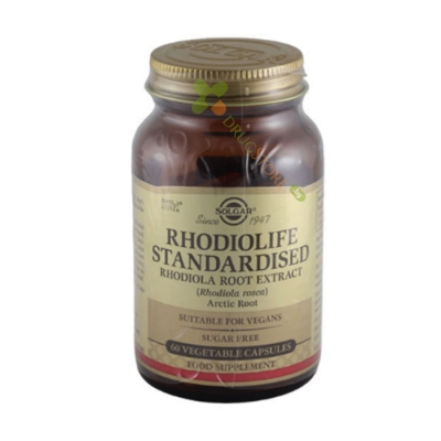 СОЛГАР ЕКСТРАКТ ОТ ЗЛАТЕН КОРЕН (РОДИОЛА РОЗЕА КОРЕН) капсули 60 броя / SOLGAR RHODIOLA ROOT EXTRACT