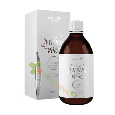  СРЕБЪРНА ВОДА 30 ppm 500 мл / COLLOID SILVER WATER 30 ppm 