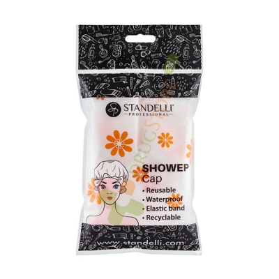 СТАНДЕЛИ ШАПКА ЗА БАНЯ - БЯЛО С РОЗОВО модел 780341 / STANDELLI BATH CAP - WHITE WHIT PINK model 780341