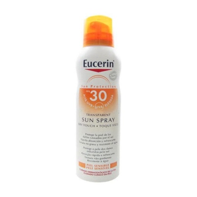 ЕУСЕРИН СЛЪНЦЕЗАЩИТЕН ОХЛАЖДАЩ ПРОЗРАЧЕН СПРЕЙ SPF 30 200 мл. / EUCERIN SUN SPRAY TRANSPARENT SPF 30