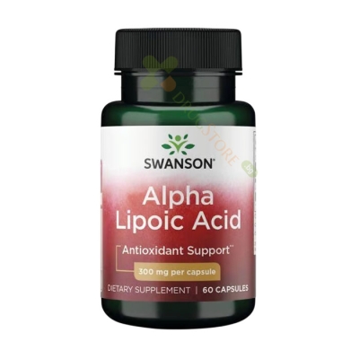СУОНСЪН АЛФА ЛИПОЕВА КИСЕЛИНА 300 мг капсули 60 броя / SWANSON ALPHA-LIPOIC ACID 300 mg 