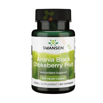 СУОНСЪН ЧЕРНА АРОНИЯ ПЛОД капсули 60 броя / SWANSON ARONIA BLACK CHOKEBERRY FRUIT 