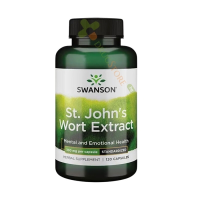 СУОНСЪН ЕКСТРАКТ ОТ ЖЪЛТ КАНТАРИОН капсули 300 мг 120 броя / SWANSON ST. JOHN'S WORT EXTRACT 