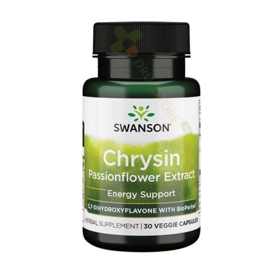 СУОНСЪН ХРИЗИН ЕКСТРАКТ ОТ ПАСИФЛОРА веге капсули 30 броя / SWANSON CHRYSIN PASSIONFLOWER EXTRACT 